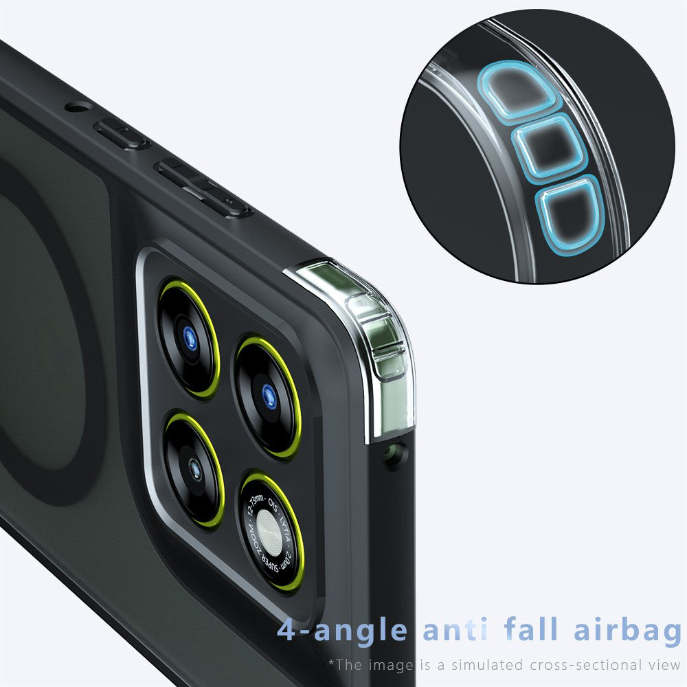 Custodia MagSafe per Motorola Edge 70 Ultra / Signature, Techsuit, PureFrost, Nera Satinata