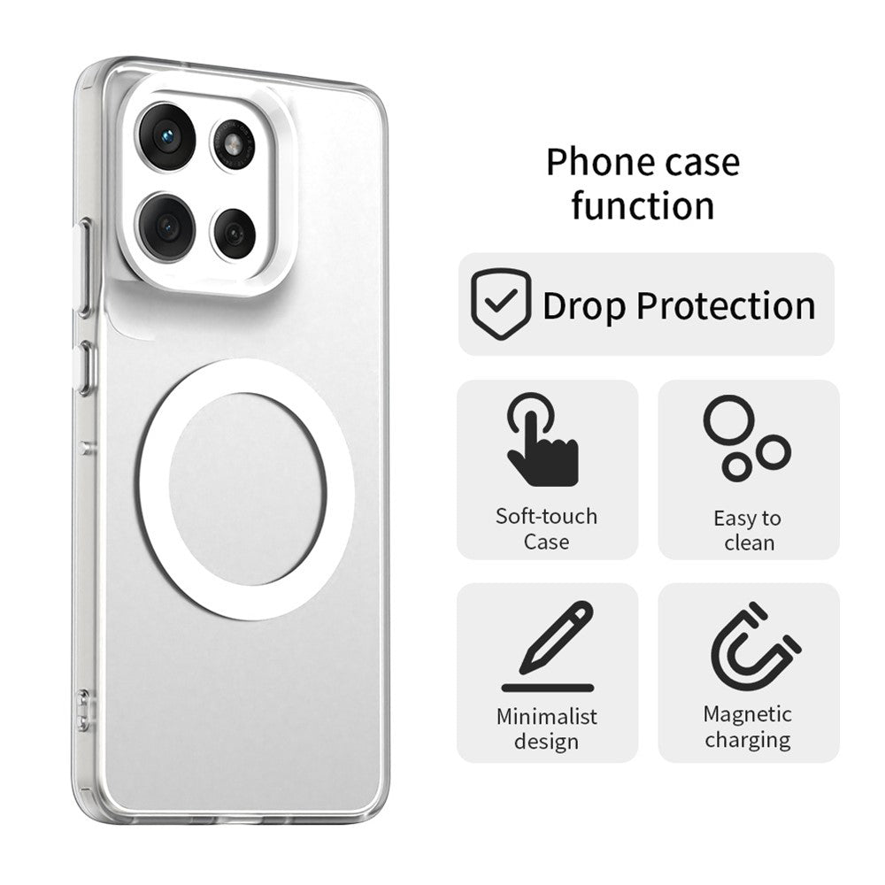Custodia MagSafe per Motorola Moto G86, Techsuit, CandyCase, Bianca
