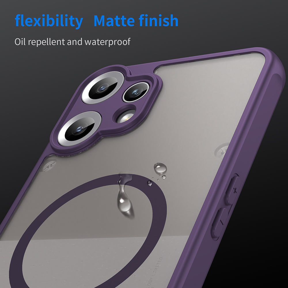Custodia MagSafe per Nothing CMF Phone 2 Pro, Techsuit, HaloFrost II, Viola