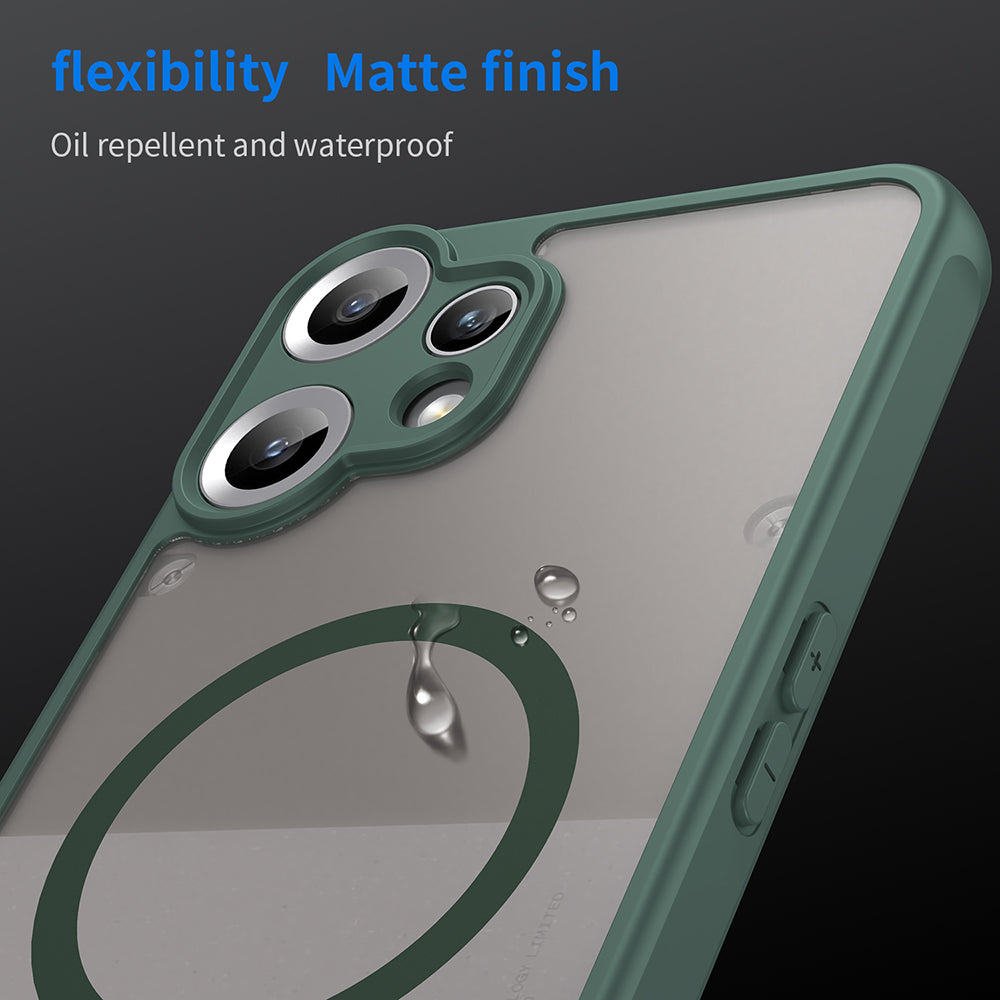 Coque MagSafe pour Nothing CMF Phone 2 Pro, Techsuit, HaloFrost II, Vert