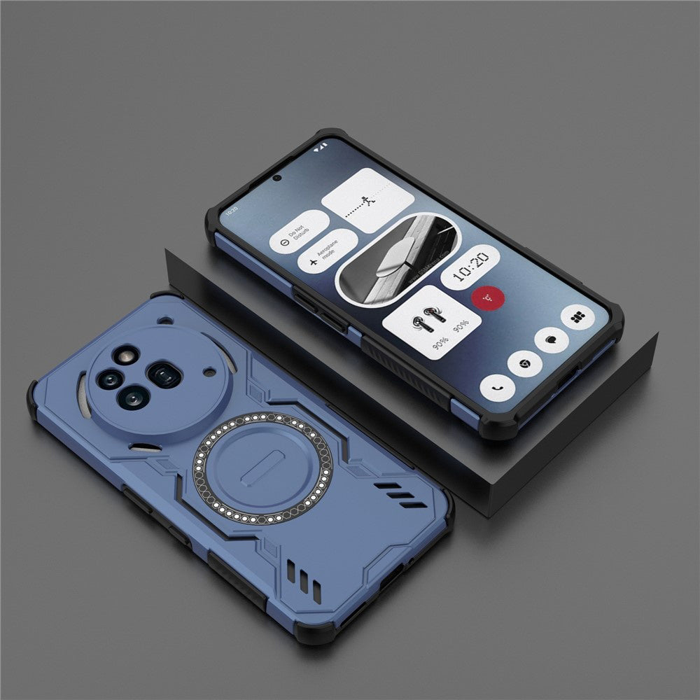 Custodia MagSafe per Nothing Phone (3a) Pro, Techsuit, ArmorMag, Blu
