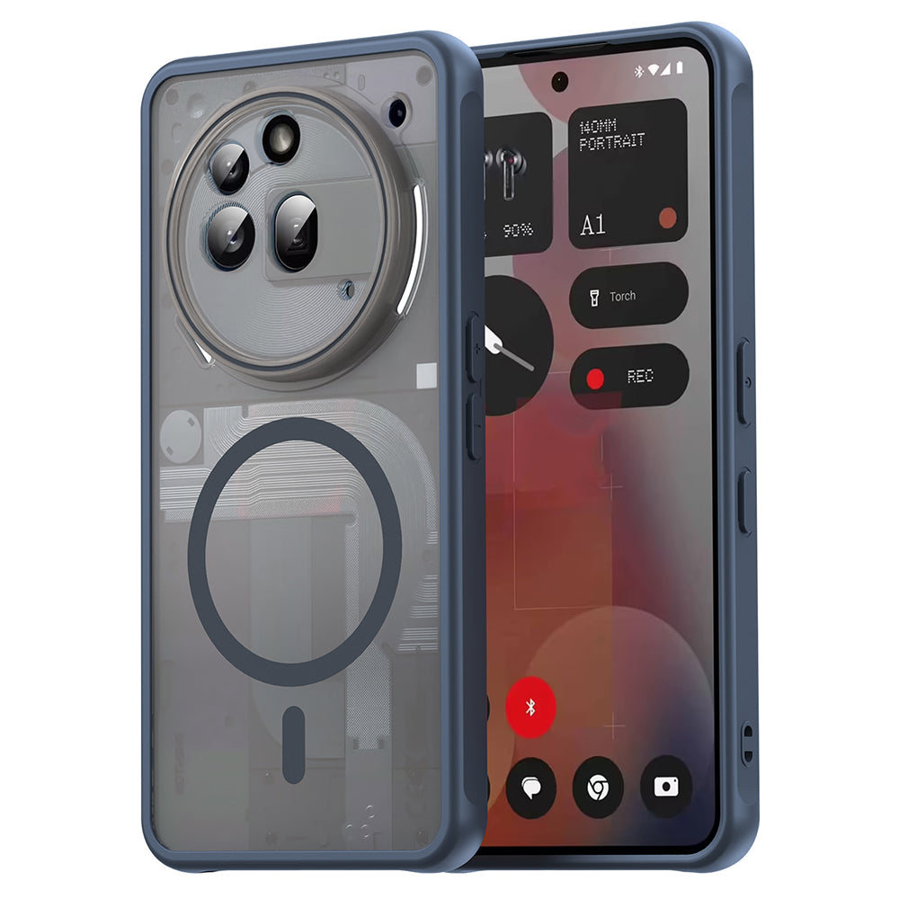 Custodia MagSafe per Nothing Phone (3a) Pro, Techsuit, HaloFrost II, Blu Navy