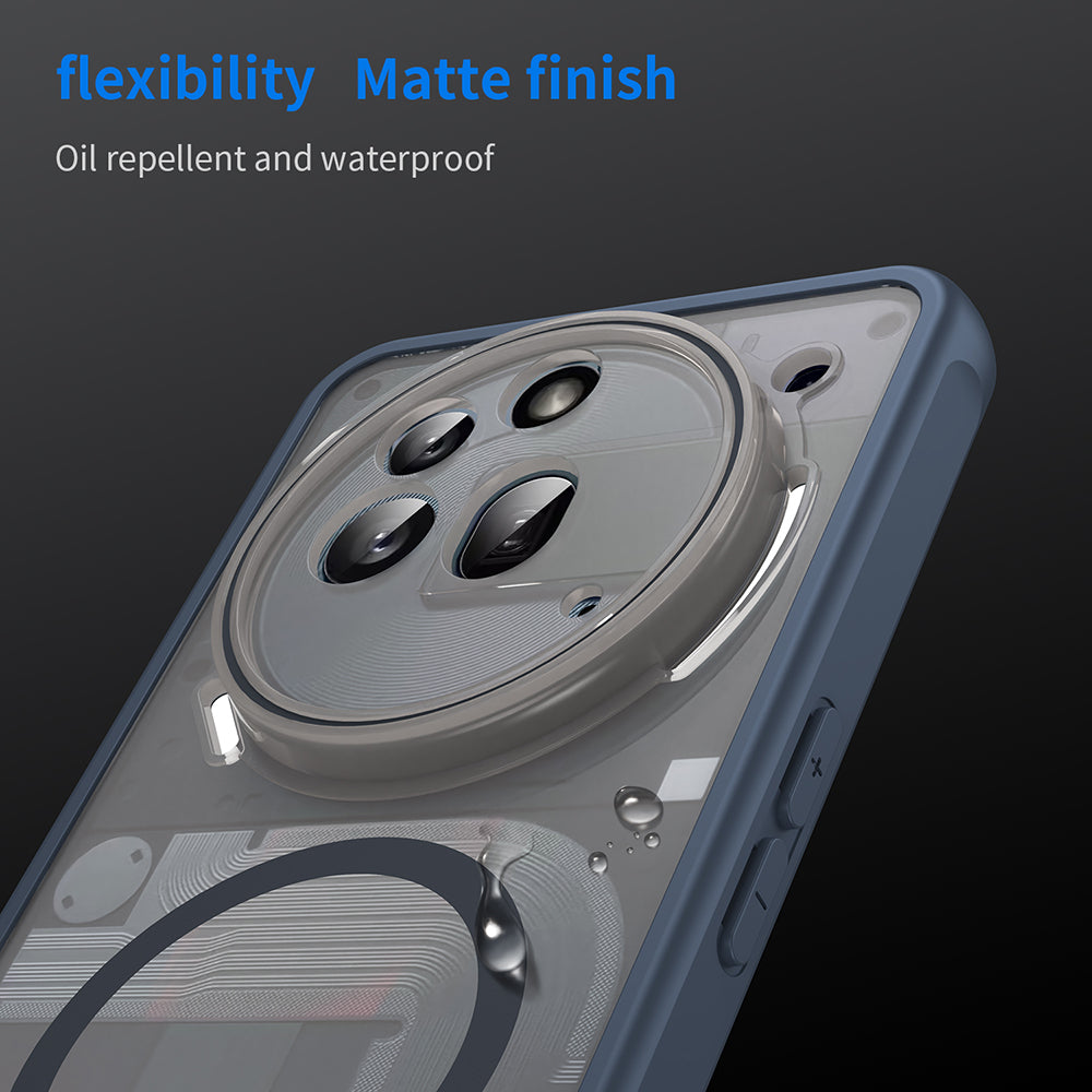 Custodia MagSafe per Nothing Phone (3a) Pro, Techsuit, HaloFrost II, Blu Navy