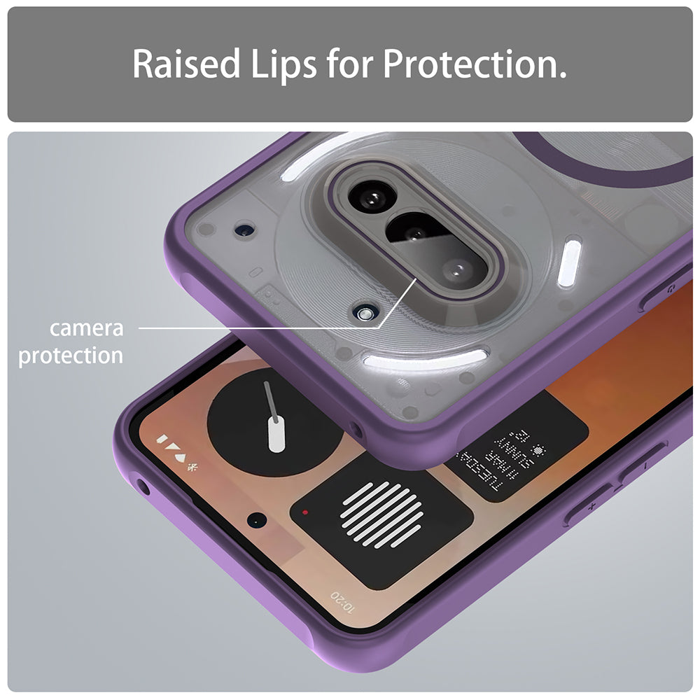 Coque MagSafe pour Nothing Phone (3a), Techsuit, HaloFrost II, Violet