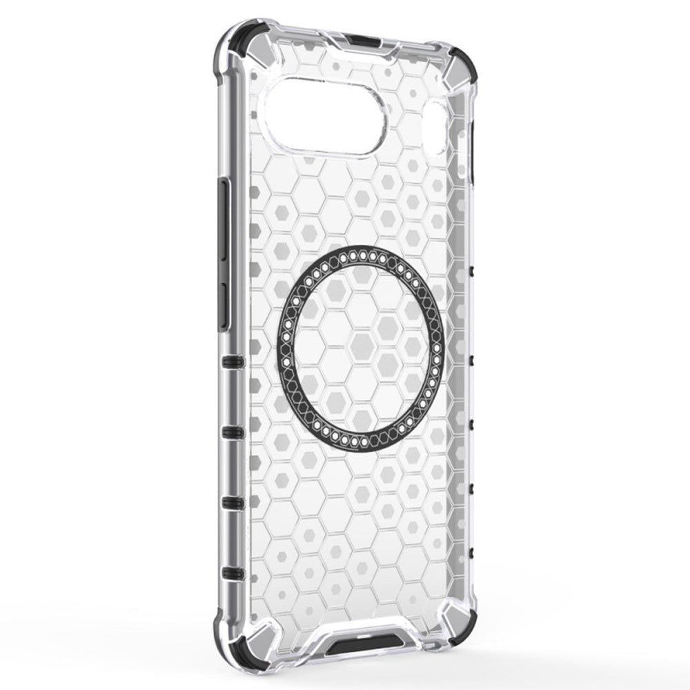 Custodia MagSafe per OnePlus Nord 4, Techsuit, HoneyComb Shield, Bianca