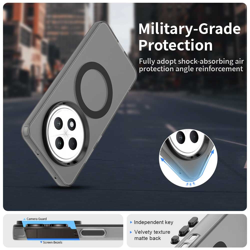 Custodia MagSafe per Oppo A3 4G / A3 5G, Techsuit, CandyCase, Nera