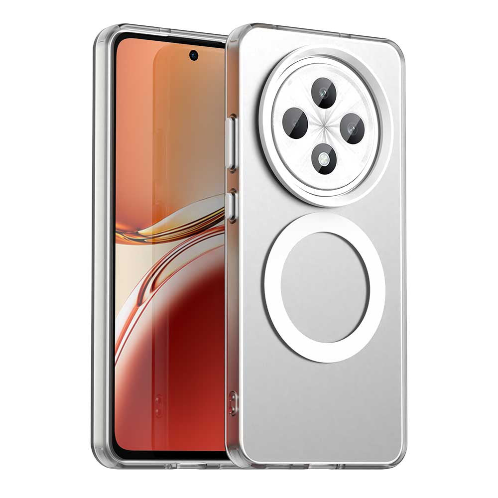 Coque MagSafe pour Oppo Reno12 FS 5G / Reno12 FS 4G / Reno12 F 4G / Reno12 F, Techsuit, CandyCase, Blanc
