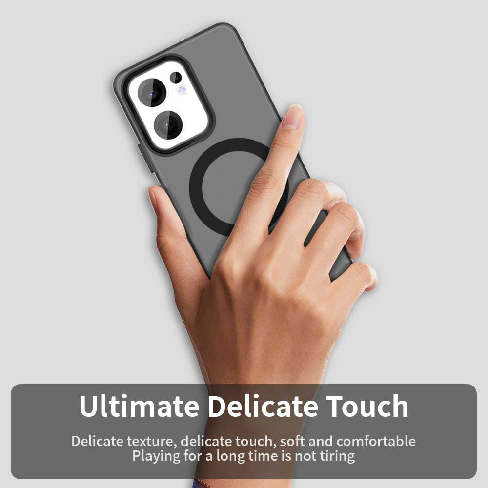Coque MagSafe pour Oppo Reno13 FS 5G / Reno13 F 4G / Reno13 F, Techsuit, CandyCase, Noire