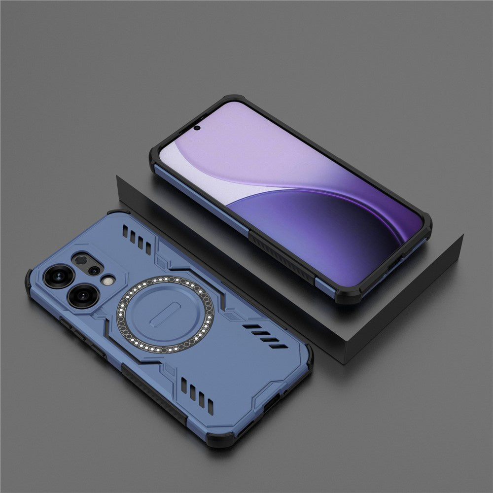Custodia MagSafe per Oppo Reno14, Techsuit, ArmorMag, Blu