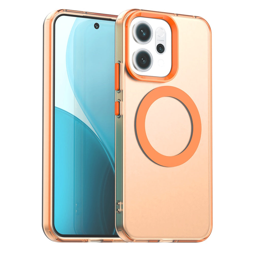 Custodia MagSafe per Oppo Reno14, Techsuit, CandyCase, Arancione