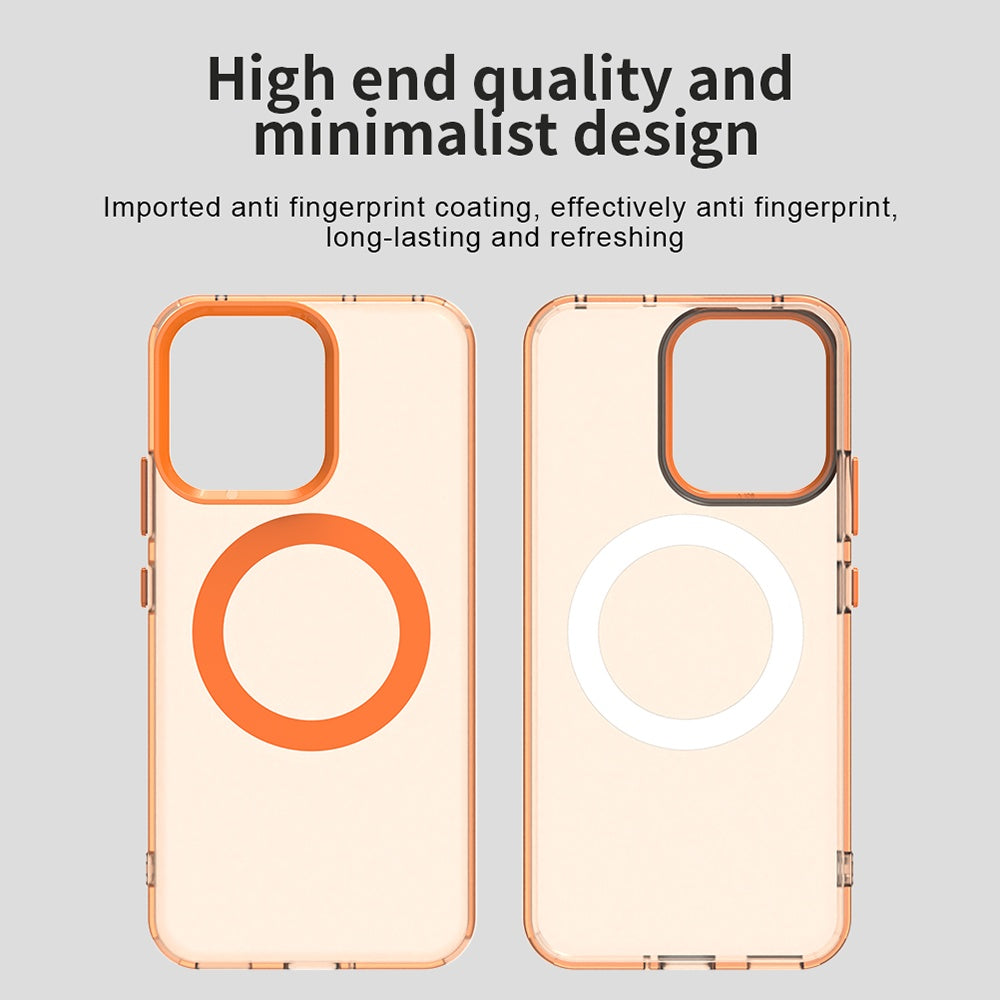 Custodia MagSafe per Oppo Reno14, Techsuit, CandyCase, Arancione