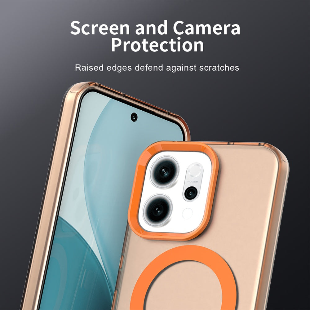 Custodia MagSafe per Oppo Reno14, Techsuit, CandyCase, Arancione