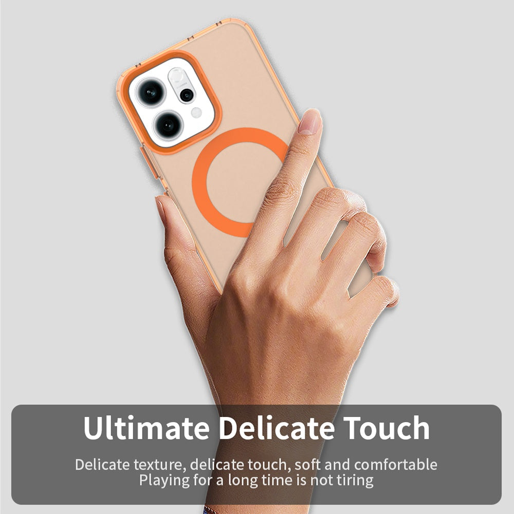 Custodia MagSafe per Oppo Reno14, Techsuit, CandyCase, Arancione