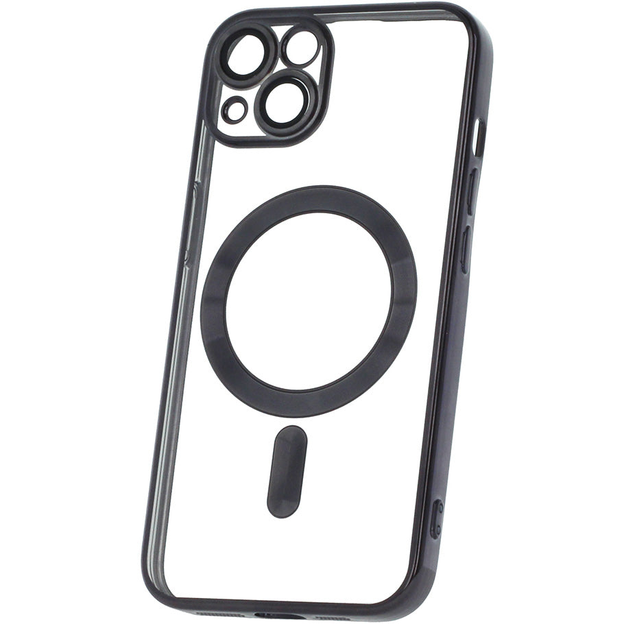 Custodia MagSafe per Samsung Galaxy A26 A266, OEM, Color Chrome Mag, Nera