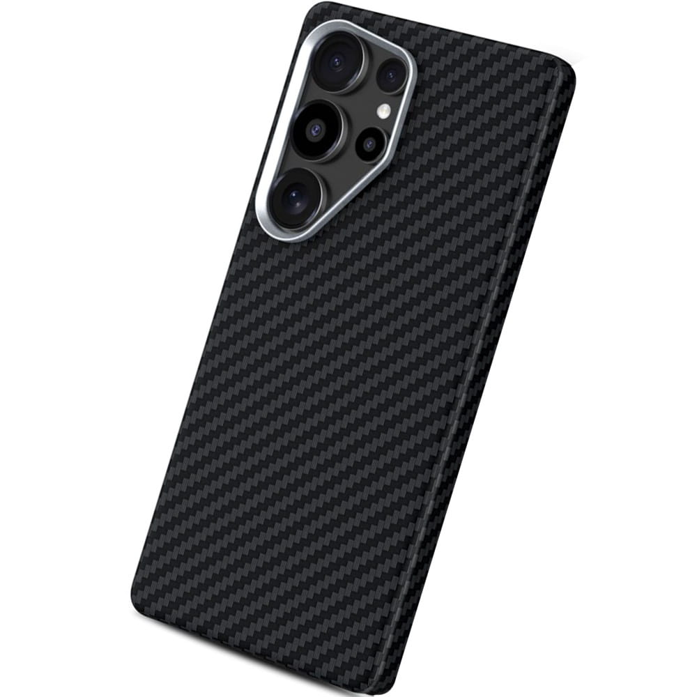 Custodia MagSafe per Samsung Galaxy S25 Ultra S938, Tech-Protect, Ion Carbon, Nera
