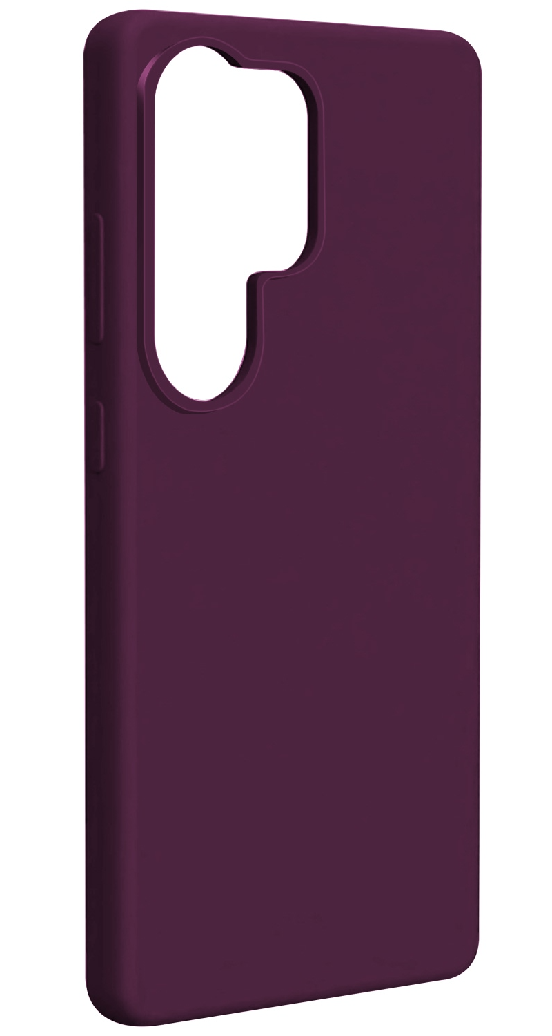 Coque MagSafe pour Samsung Galaxy S25 Ultra S938, Etteri, Silicone Mag, Bordeaux