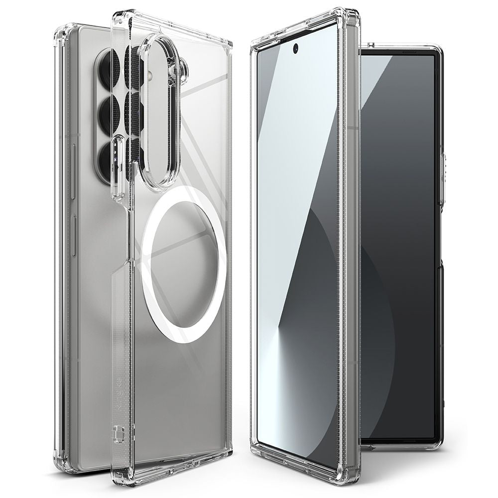 Custodia MagSafe per Samsung Galaxy Z Fold6 F956, Ringke, Fusion, trasparente