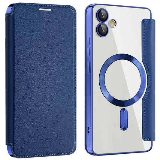 MagSafe-Hülle für Samsung Galaxy A05 A055, Techsuit, SmartMag Book, Blau