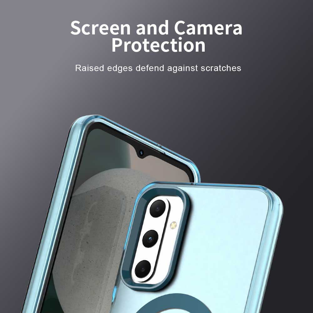 Coque MagSafe pour Samsung Galaxy A05s A057, Techsuit, CandyCase, Bleue