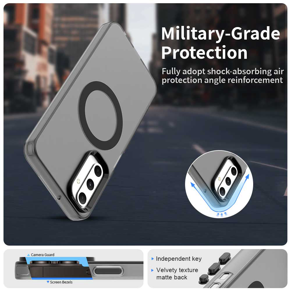 Custodia MagSafe per Samsung Galaxy A05s A057, Techsuit, CandyCase, Nera