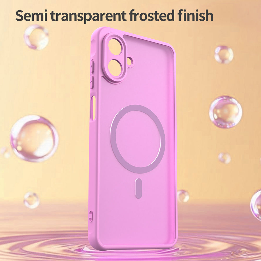 Custodia MagSafe per Samsung Galaxy A07 4G A075, Techsuit, HaloFrost II, Rosa