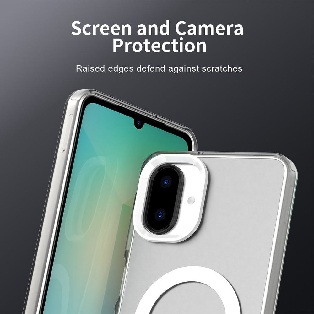 Custodia MagSafe per Samsung Galaxy A07 4G A075, Techsuit, CandyCase, Bianca