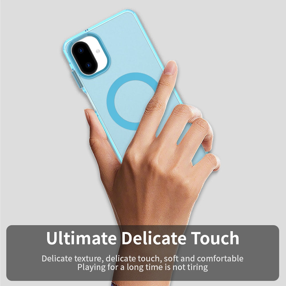 Custodia MagSafe per Samsung Galaxy A07 4G A075, Techsuit, CandyCase, Blu