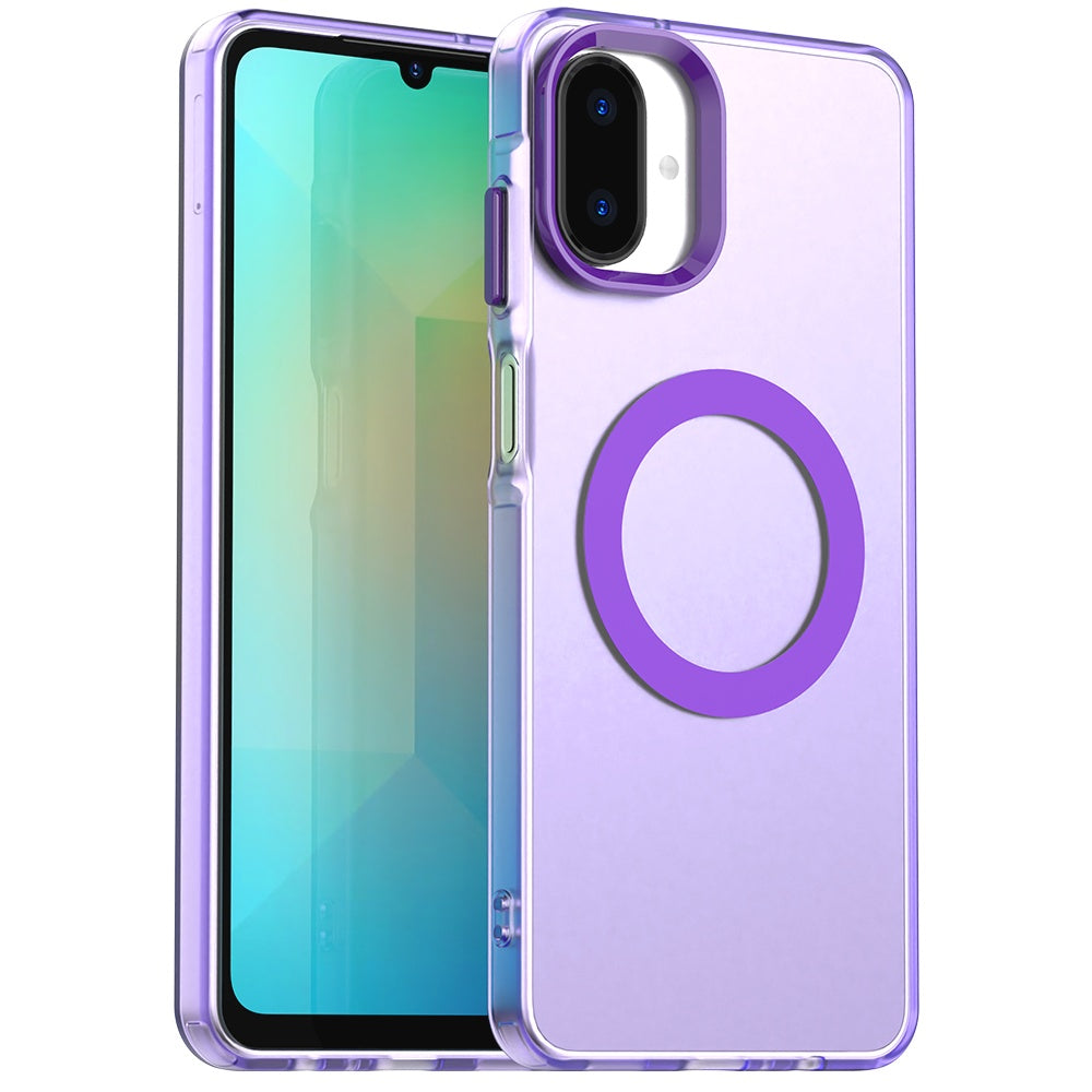 Custodia MagSafe per Samsung Galaxy A07 4G A075, Techsuit, CandyCase, Viola
