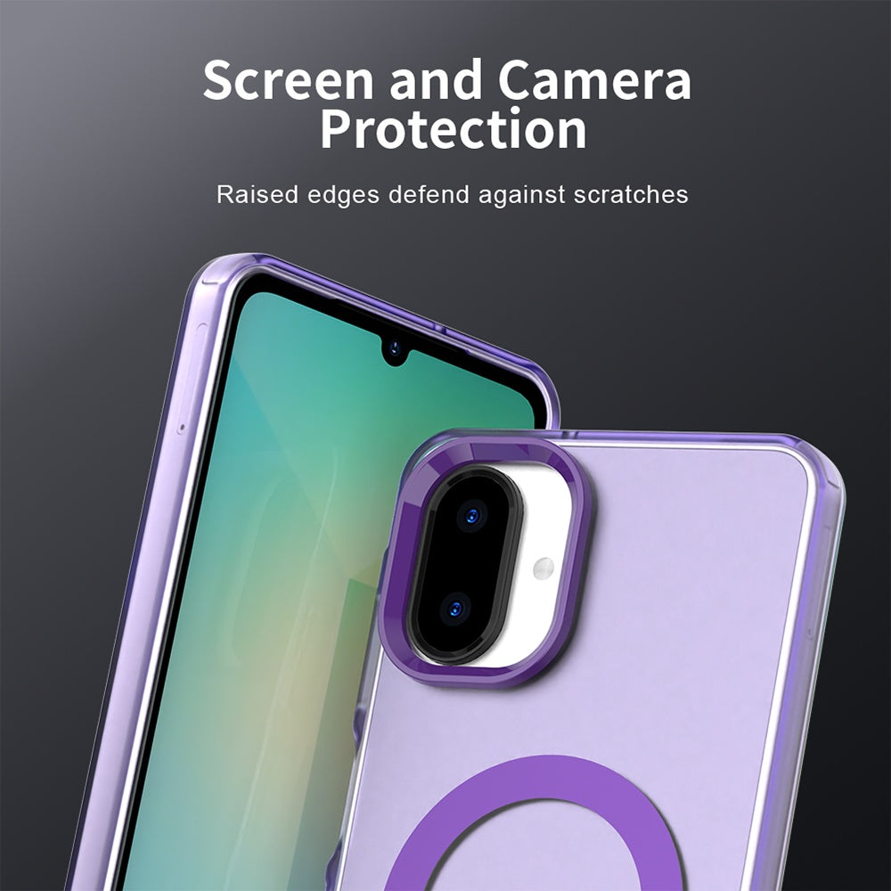 Custodia MagSafe per Samsung Galaxy A07 4G A075, Techsuit, CandyCase, Viola