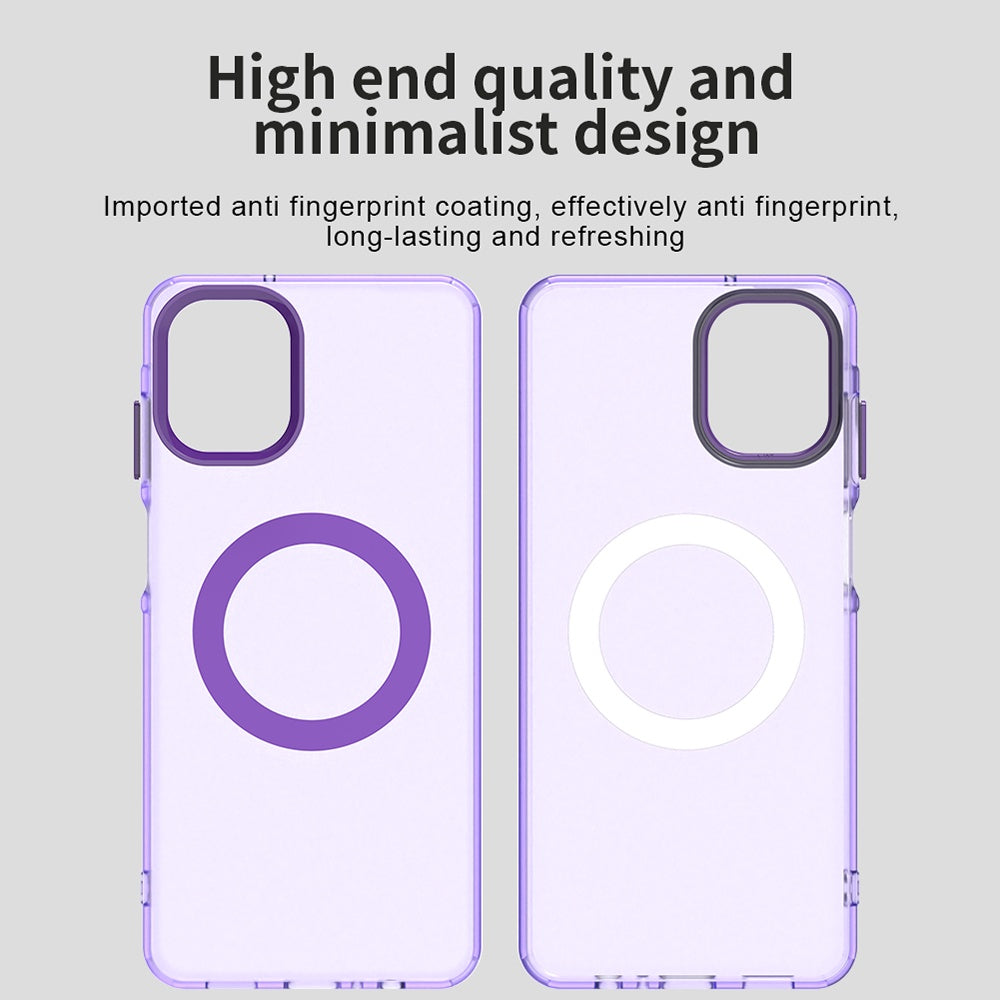 Custodia MagSafe per Samsung Galaxy A07 4G A075, Techsuit, CandyCase, Viola
