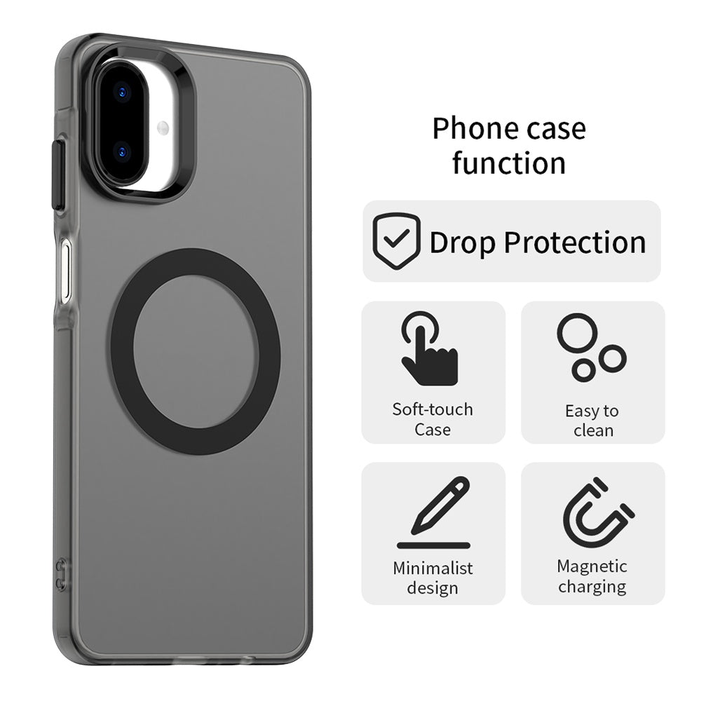 Custodia MagSafe per Samsung Galaxy A07 4G A075, Techsuit, CandyCase, Nera