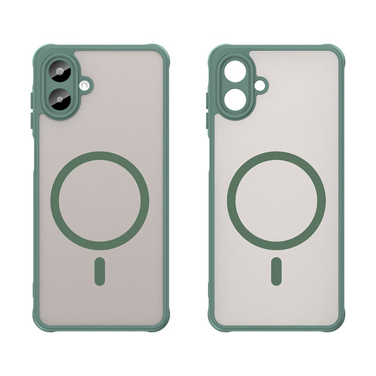 Coque MagSafe pour Samsung Galaxy A07 4G A075, Techsuit, HaloFrost II, Vert