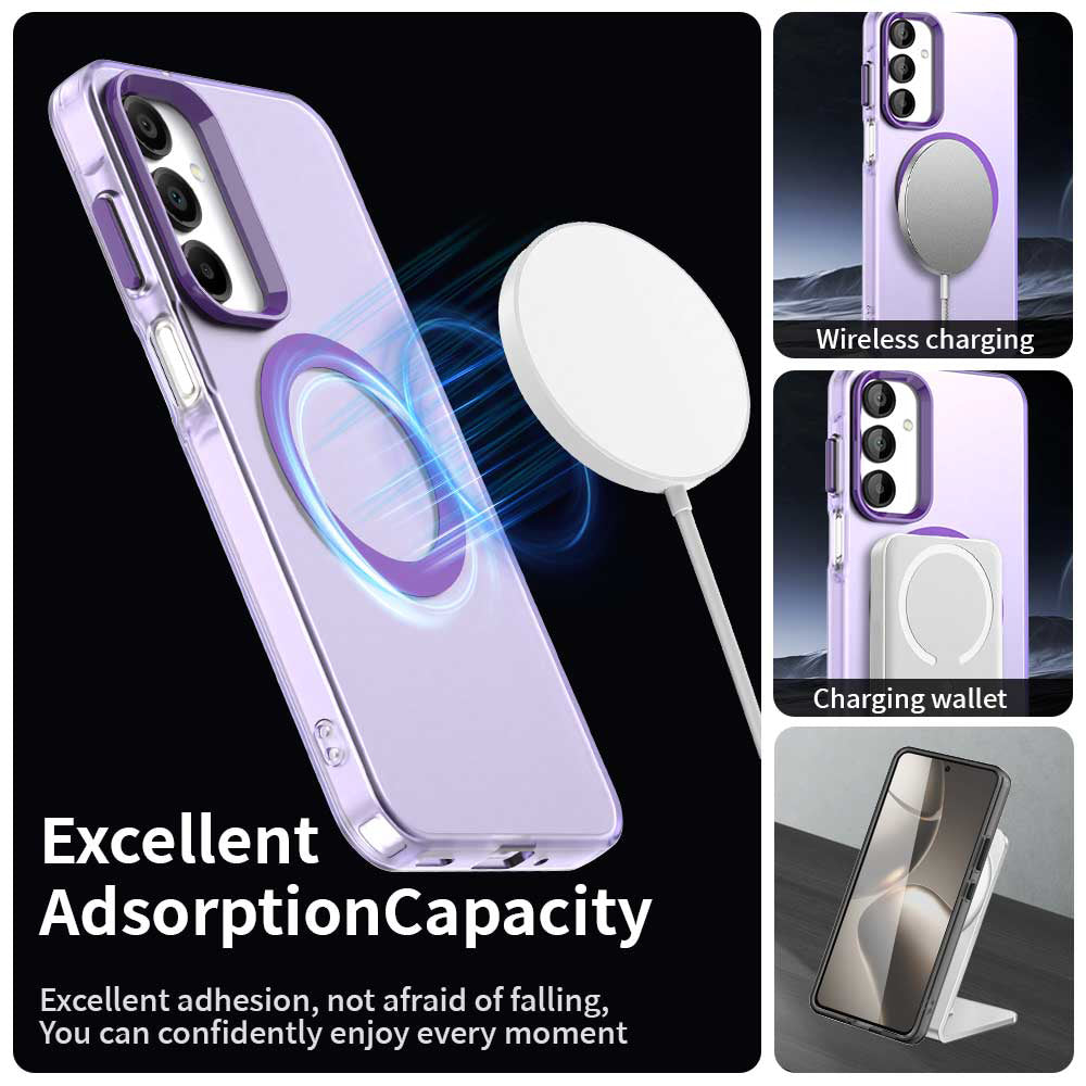 Coque MagSafe pour Samsung Galaxy A16 5G A166 / A16 4G A165, Techsuit, CandyCase, Violet