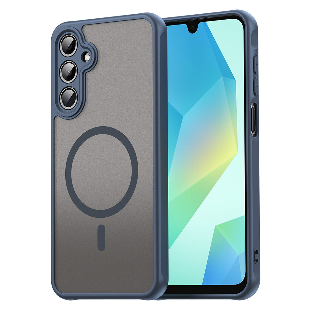 Custodia MagSafe per Samsung Galaxy A16 5G A166 / A16 4G A165, Techsuit, HaloFrost II, Blu Navy