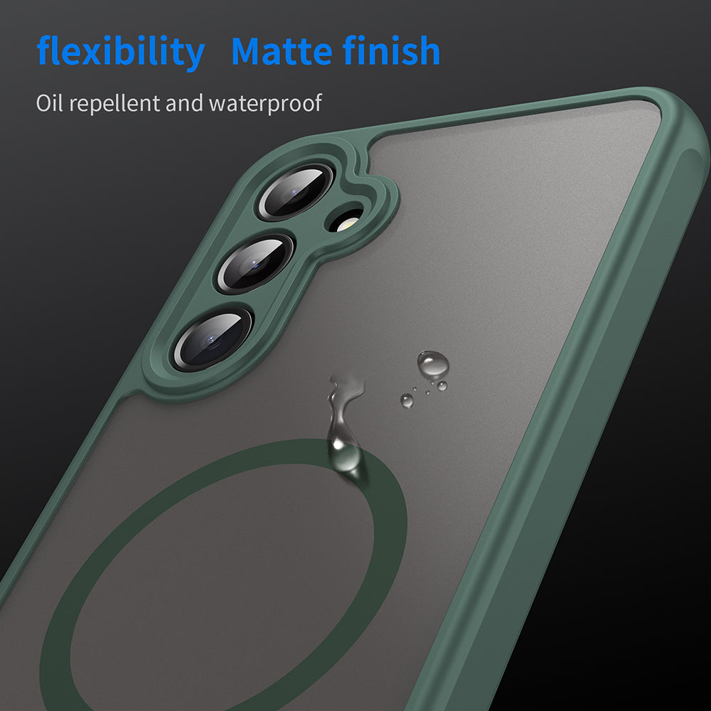 Custodia MagSafe per Samsung Galaxy A16 5G A166 / A16 4G A165, Techsuit, HaloFrost II, Verde