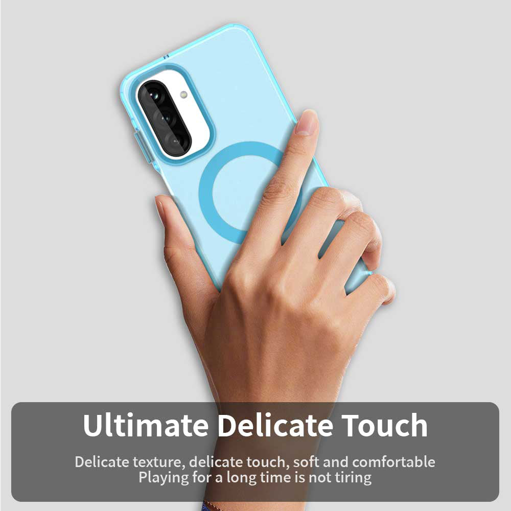 Custodia MagSafe per Samsung Galaxy A17 5G, Techsuit, CandyCase, Blu