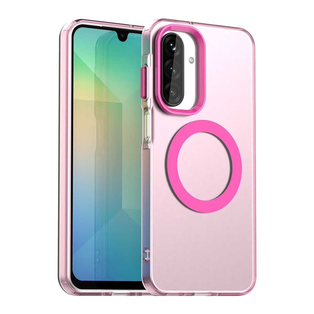 Custodia MagSafe per Samsung Galaxy A17 5G A176, Techsuit, CandyCase, Rosa
