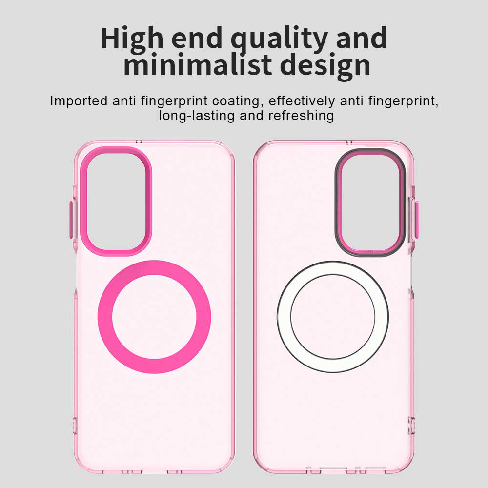 Custodia MagSafe per Samsung Galaxy A17 5G A176, Techsuit, CandyCase, Rosa