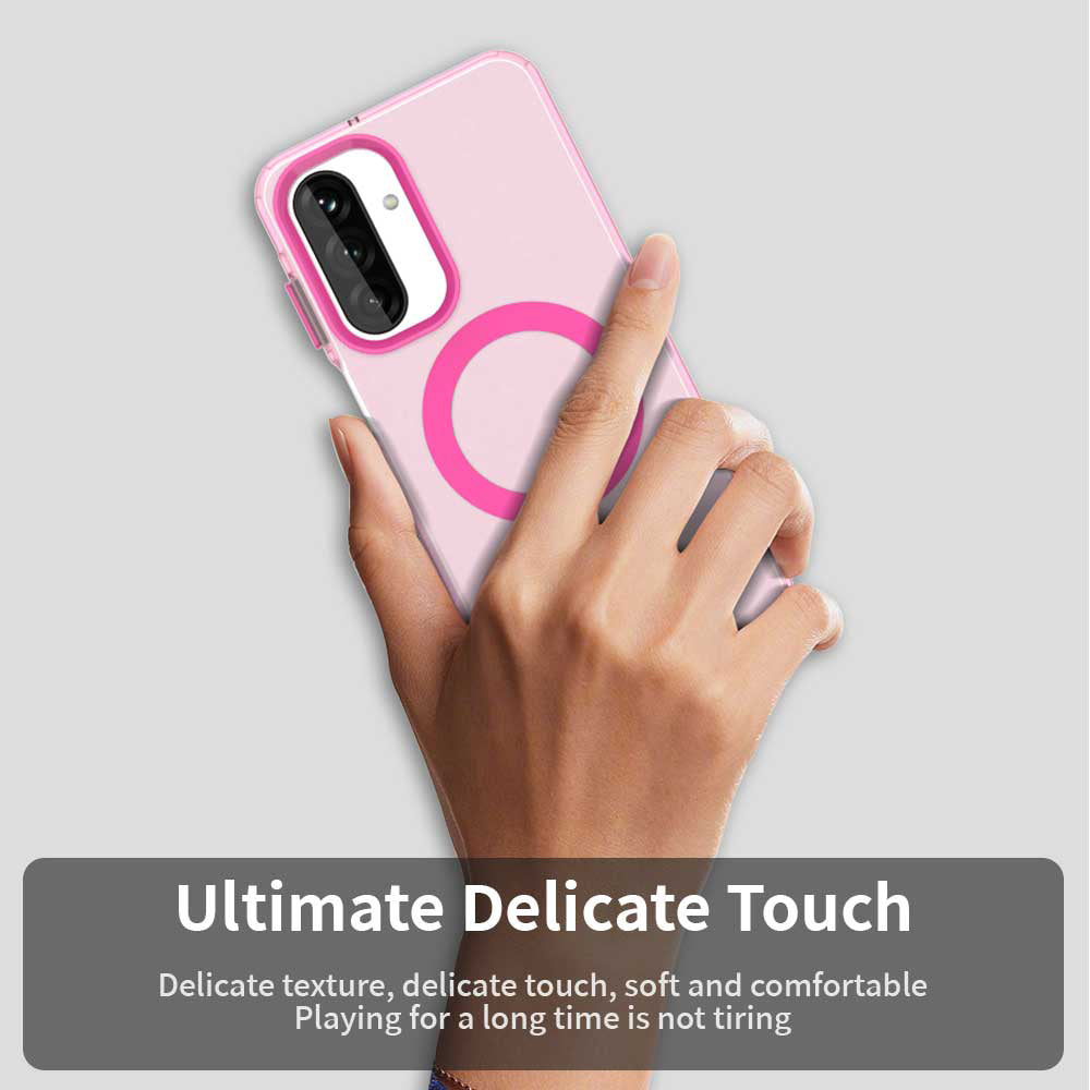 Custodia MagSafe per Samsung Galaxy A17 5G A176, Techsuit, CandyCase, Rosa