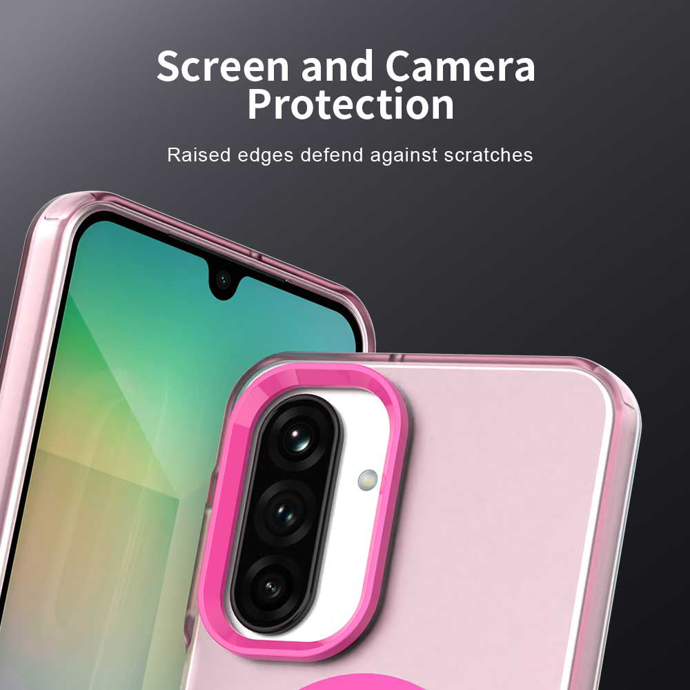 Custodia MagSafe per Samsung Galaxy A17 5G A176, Techsuit, CandyCase, Rosa