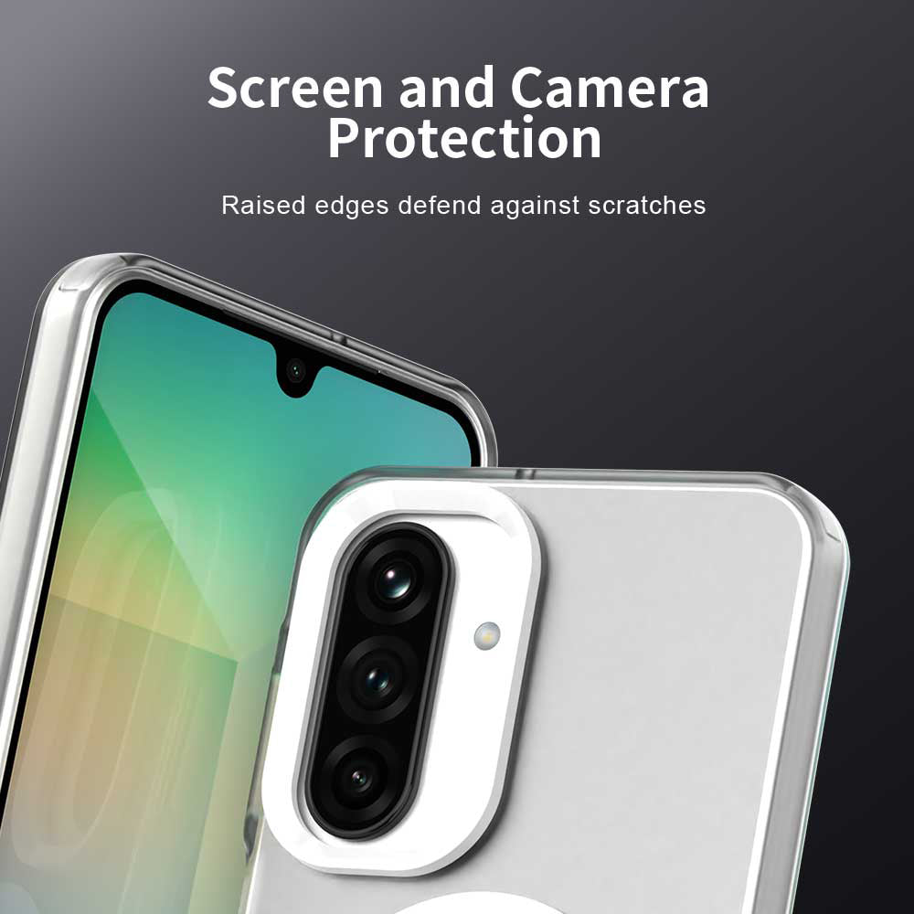 Custodia MagSafe per Samsung Galaxy A26 A266, Techsuit, CandyCase, Bianca