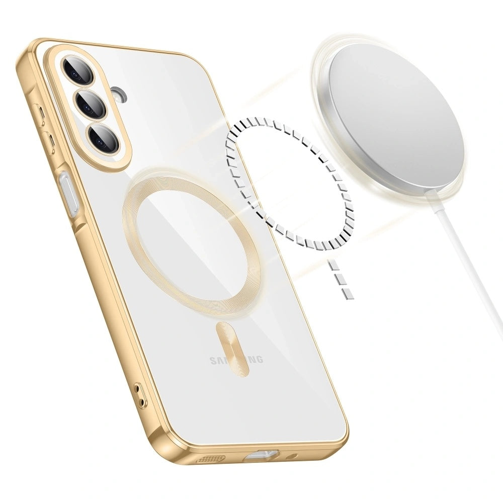 Coque MagSafe pour Samsung Galaxy A27 5G, Techsuit, Luxury Crystal, Noire