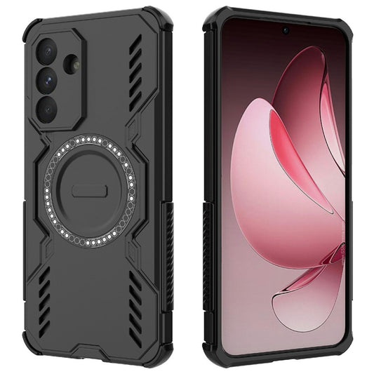 MagSafe-Hülle für Samsung Galaxy A36 A366, Techsuit, ArmorMag, Schwarz