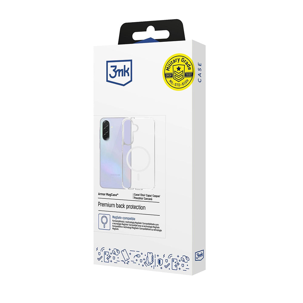 MagSafe Hülle für Samsung Galaxy A37 5G, 3MK, Armor MagCase, Transparent