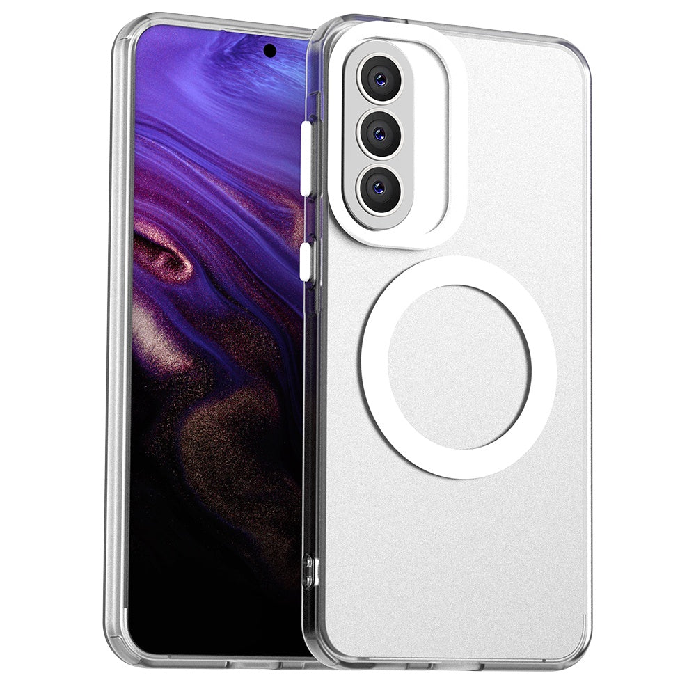 Custodia MagSafe per Samsung Galaxy A37 5G, Techsuit, CandyCase, Bianca