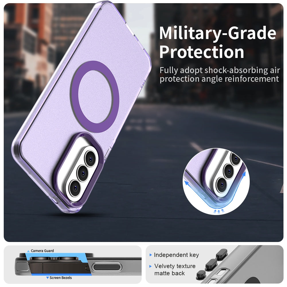 Custodia MagSafe per Samsung Galaxy A37 5G, Techsuit, CandyCase, Viola