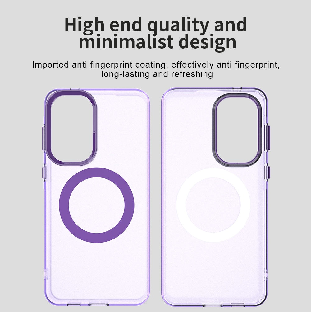 Custodia MagSafe per Samsung Galaxy A37 5G, Techsuit, CandyCase, Viola
