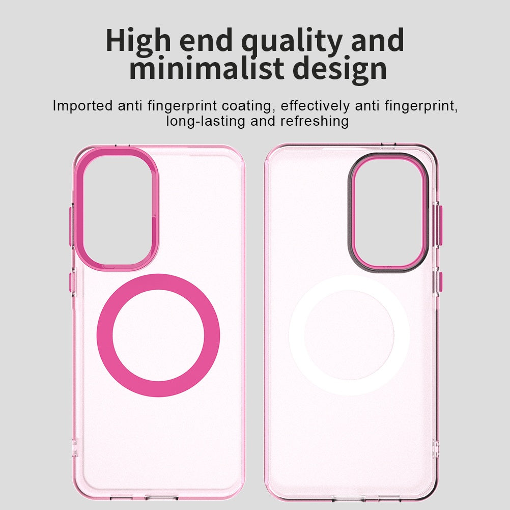 Custodia MagSafe per Samsung Galaxy A37 5G, Techsuit, CandyCase, Rosa