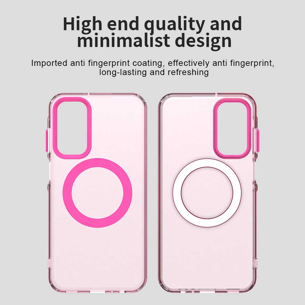 Custodia MagSafe per Samsung Galaxy A55 5G A556, Techsuit, CandyCase, Rosa