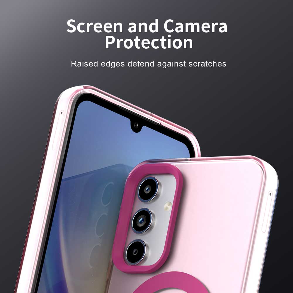 Custodia MagSafe per Samsung Galaxy A55 5G A556, Techsuit, CandyCase, Rosa
